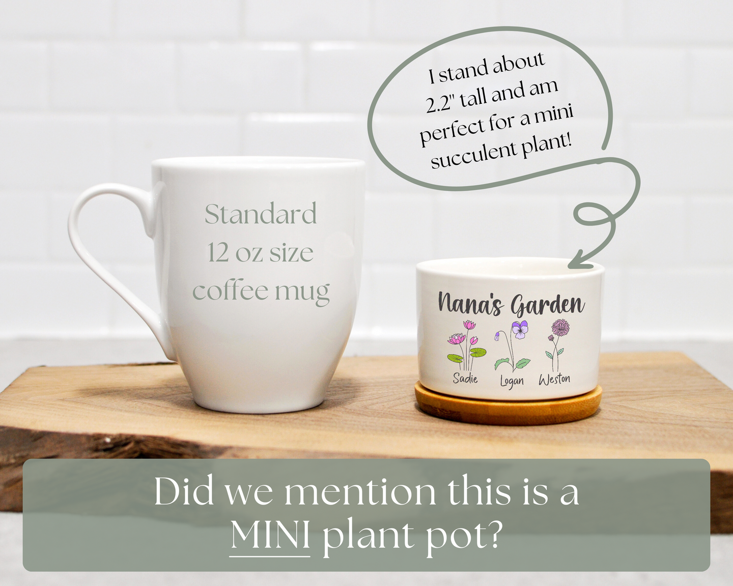 Grandma's Garden Mini Planter | Gift for Grandma